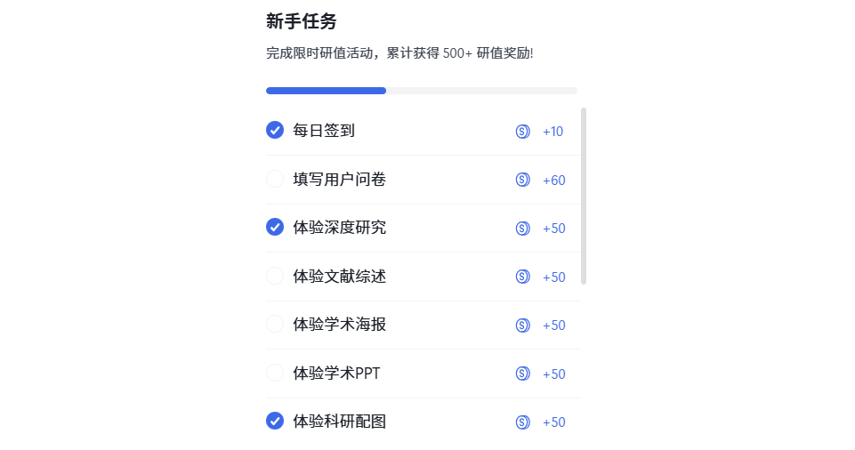 新手任务完成